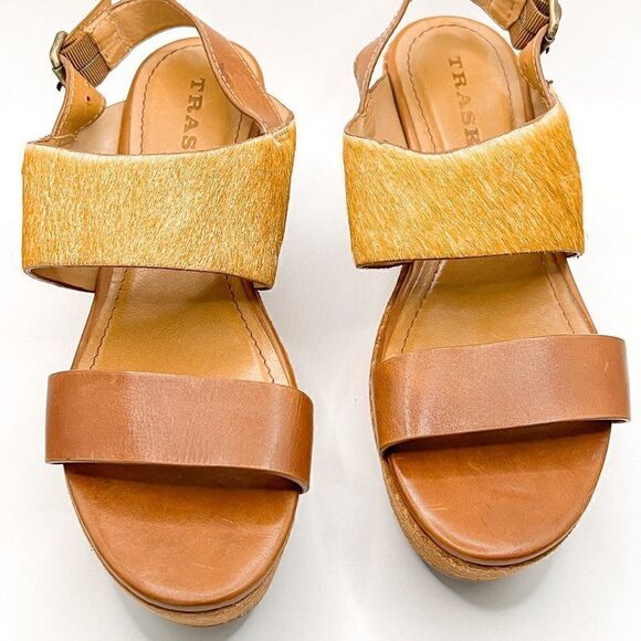 Trask Robyn Leather Platform Wedge Size 8.5 - Picture 2 of 7